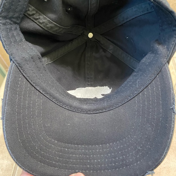 Retro Black KOLAS Distressed Strap-back Dispensary Baseball Hat CA Bear OS 420 - Picture 10 of 10